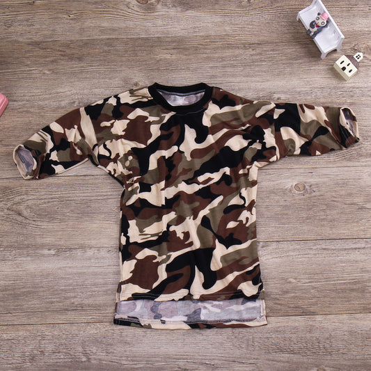 Girls' camouflage Dress/Long Shirt