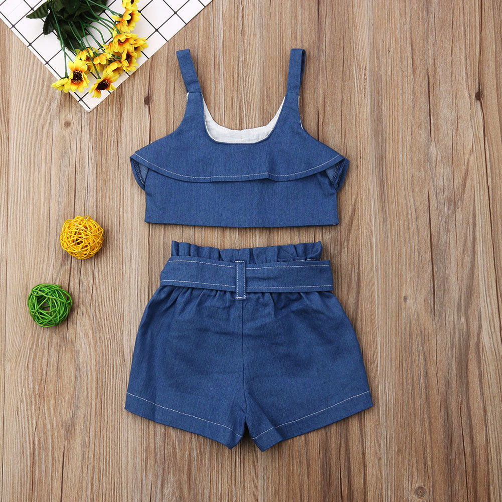Croc Top Jeans Set