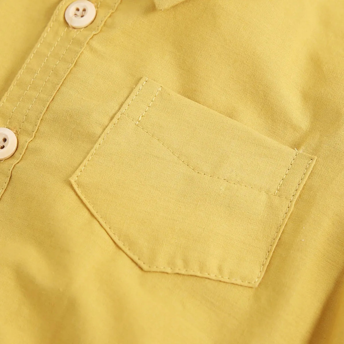 Baby Boy  Button Collar Short Sleeve Romper