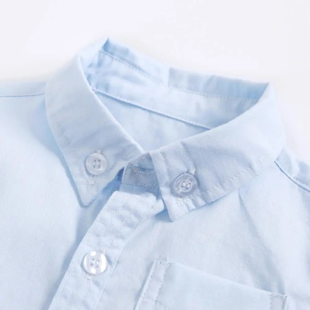 Baby Boy  Button Collar Short Sleeve Romper