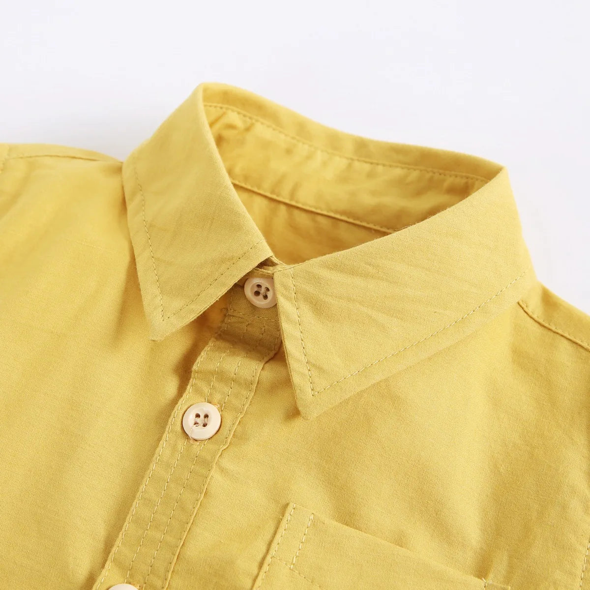 Baby Boy  Button Collar Short Sleeve Romper