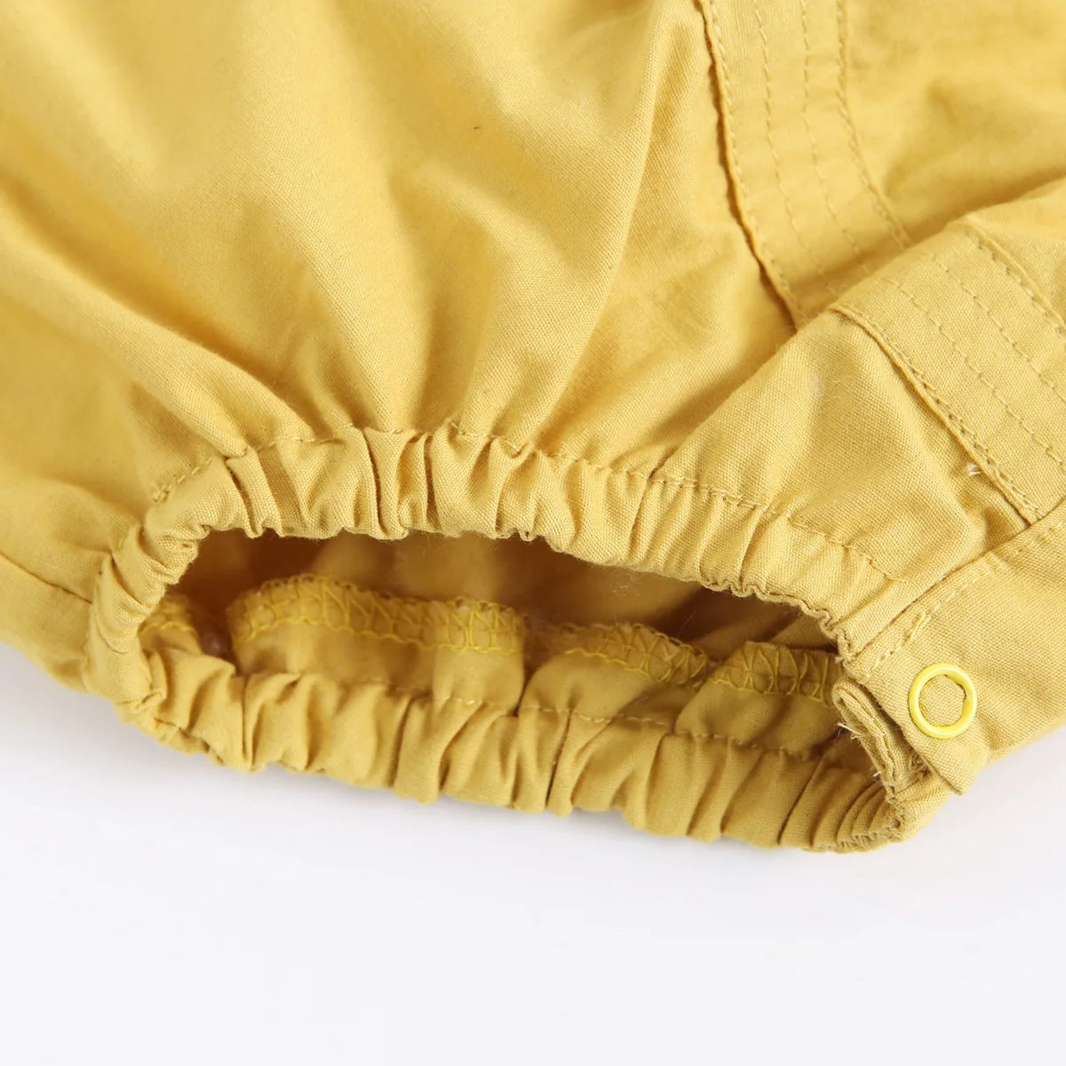 Baby Boy  Button Collar Short Sleeve Romper