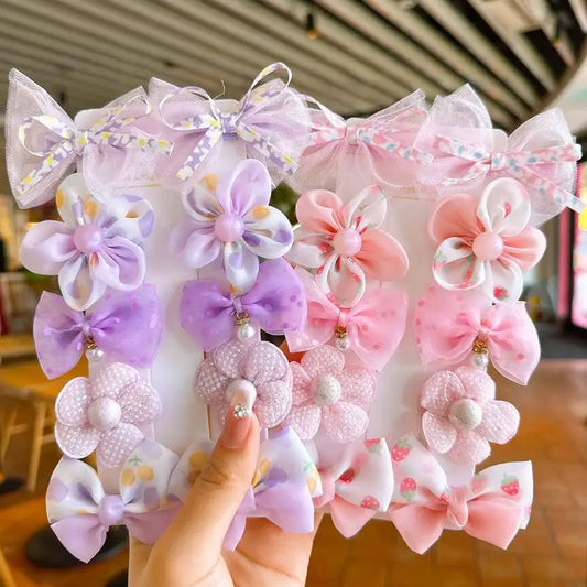 10Pcs Cute Bows Hairclips