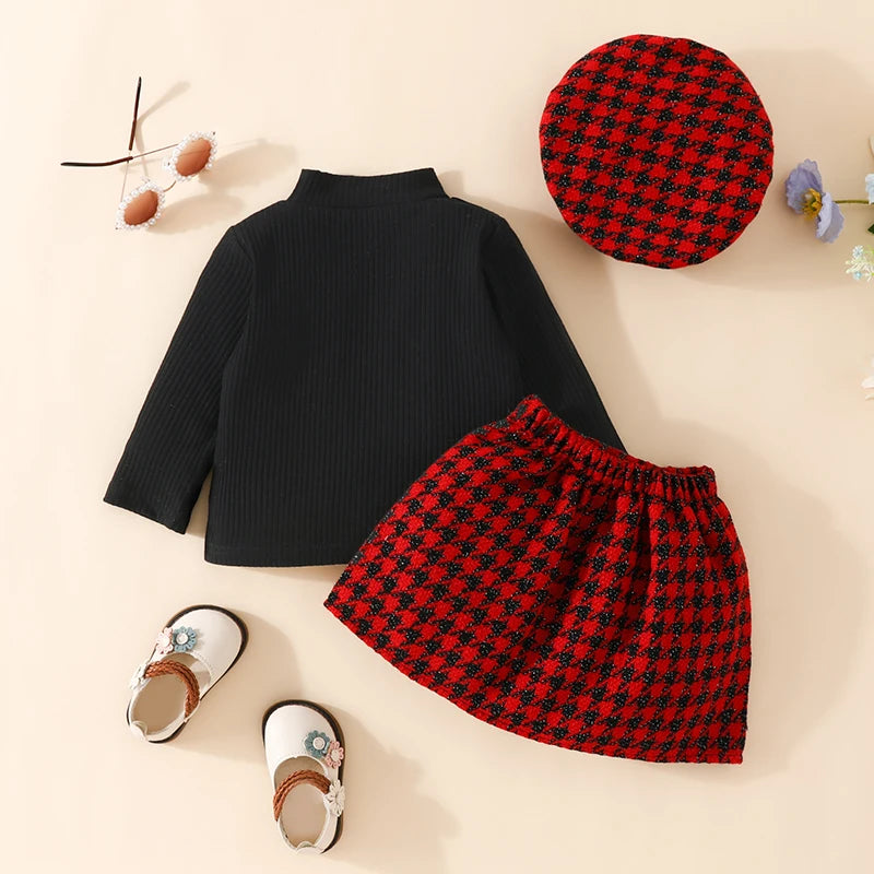 Baby Girls 3pcs set with Berret