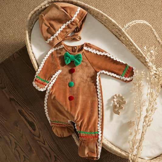 Christmas Newborn Gingerbread Costumes + Hat