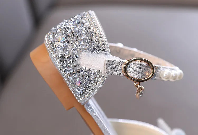 Princess Baby Sandals with Bow Rhinestone