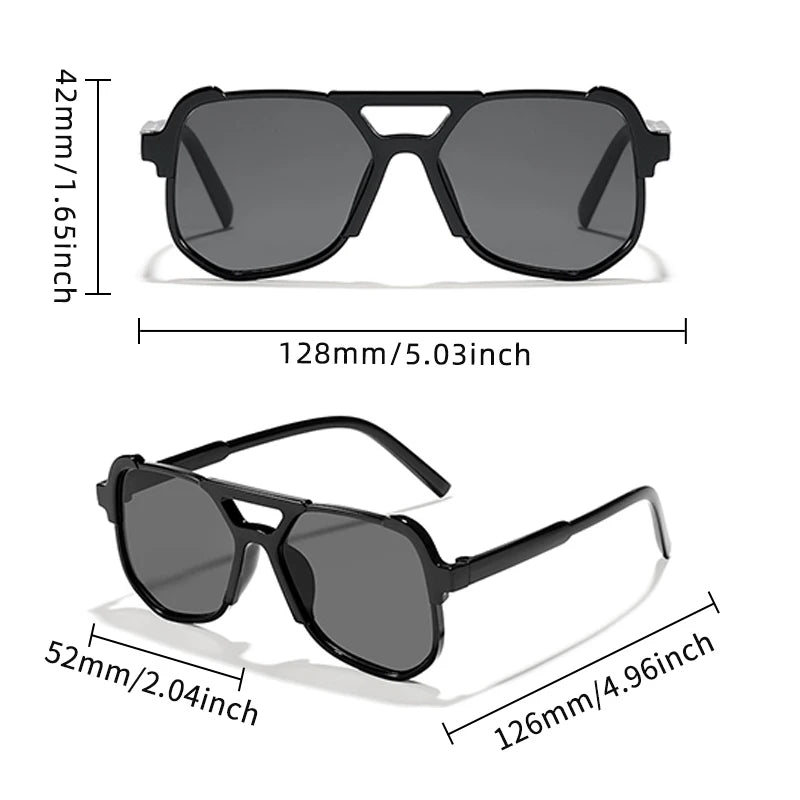 Kids Square Frame Polarized Sunglasses – UV400 Sun Protection for Boys & Girls