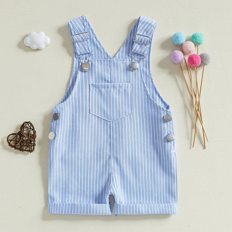 Unisex Baby & Toddler Striped Sleeveless Jumpsuit