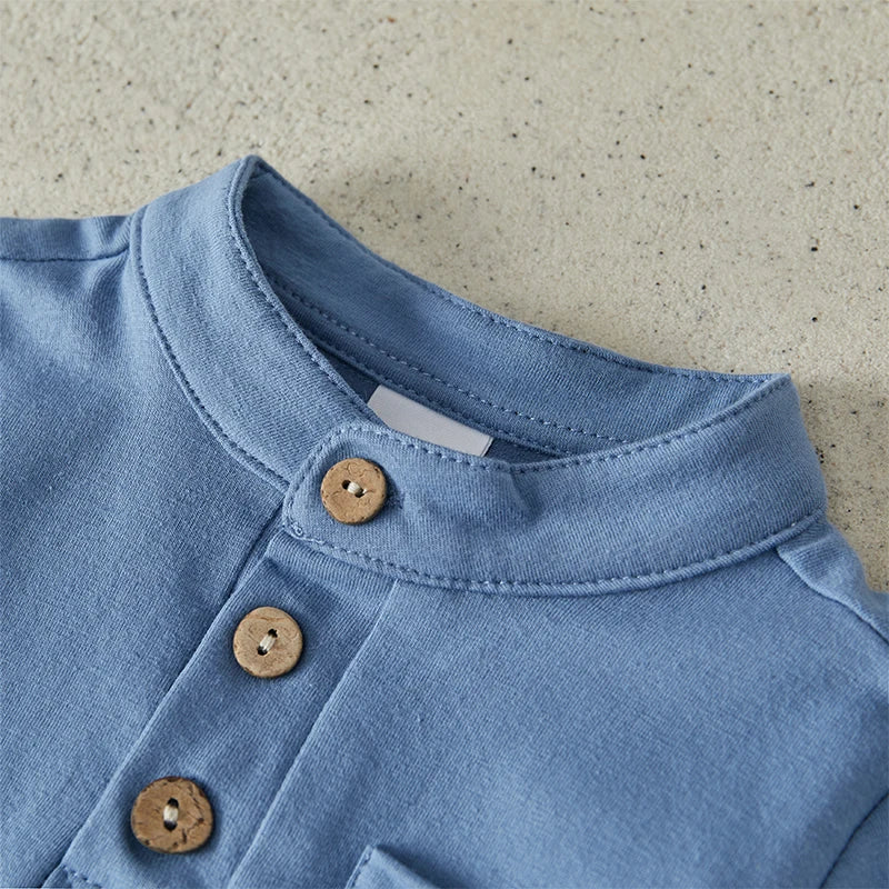 Boys Summer Clothes Short Sleeve  T-Shirt with Elastic Waist Shorts