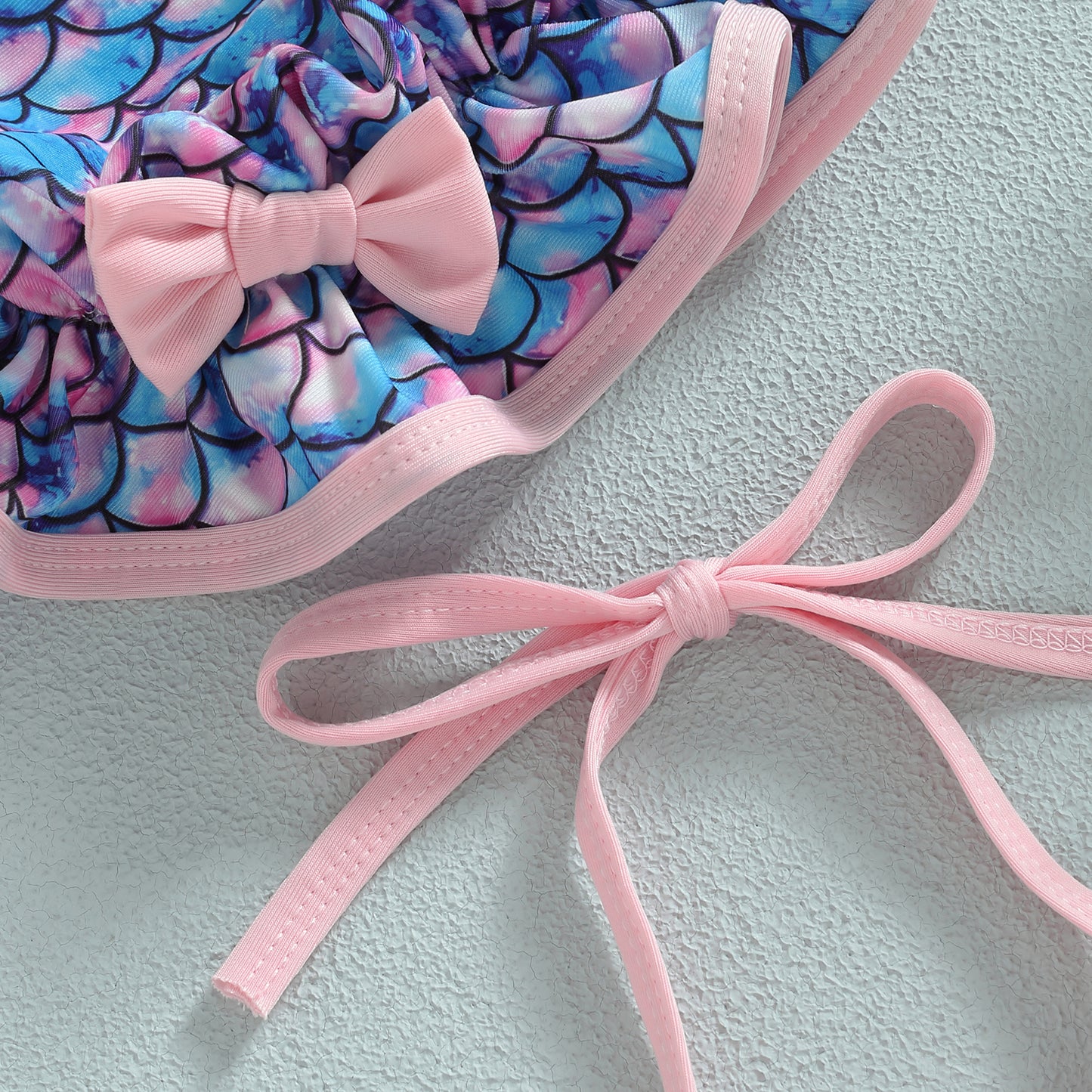 Sweet Baby 3-Piece Bikini | Girls Halter Swimsuit with Matching Hat