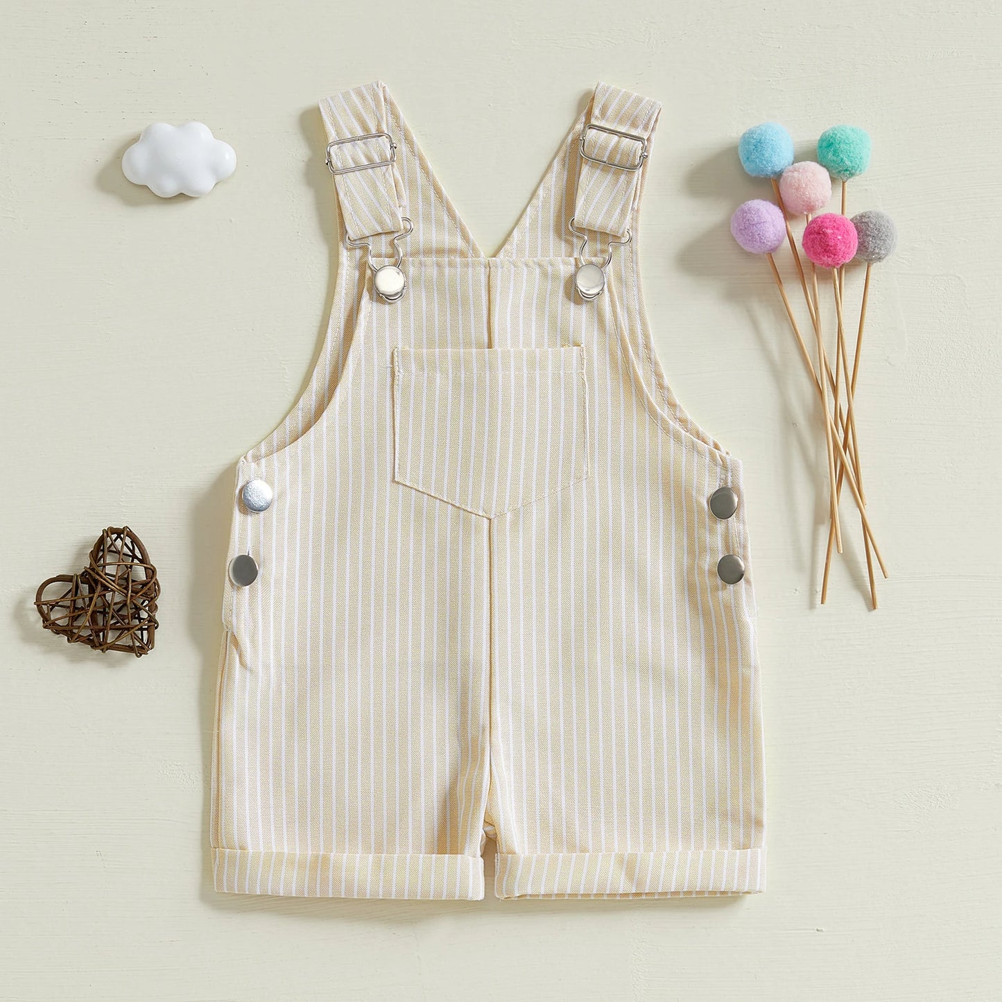Unisex Baby & Toddler Striped Sleeveless Jumpsuit