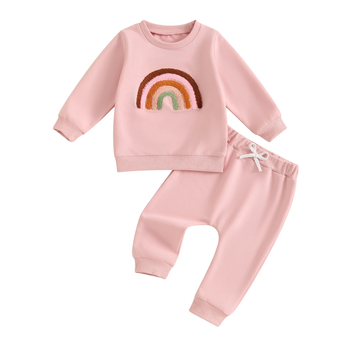 Rainbow Toddler Unisex Fall Top & Pants Outfit