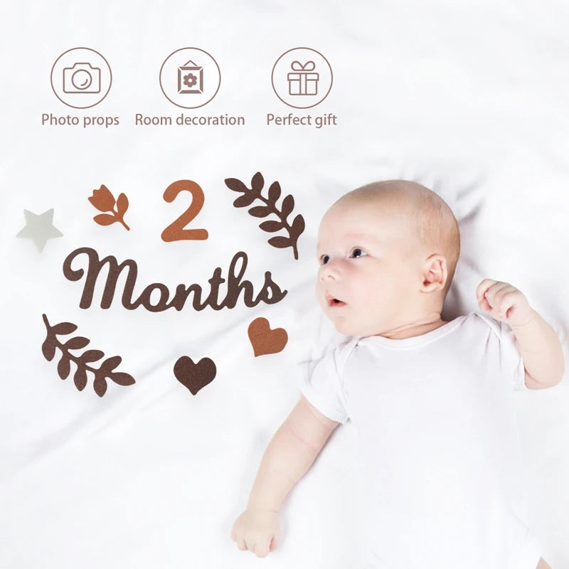 Newborn Photography Milestone Decoration