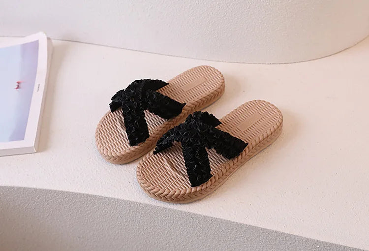 Girls Summer Princess Slippers – Flat Sandals for Kids, Casual Outdoor Shoes