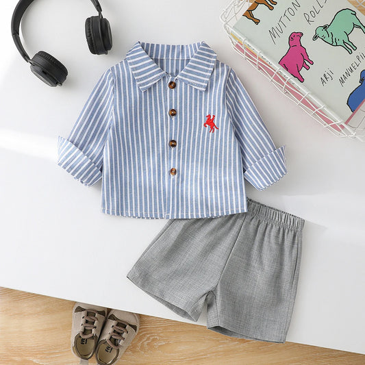 Baby Boys Striped 2-pieces Outfit Set