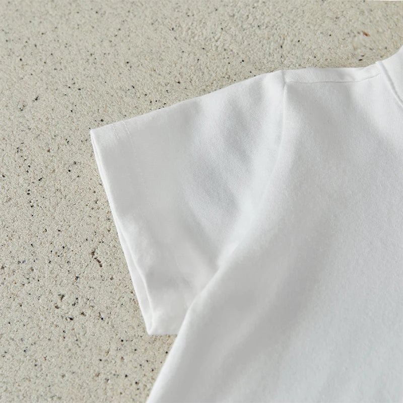 Boys Summer Clothes Short Sleeve  T-Shirt with Elastic Waist Shorts