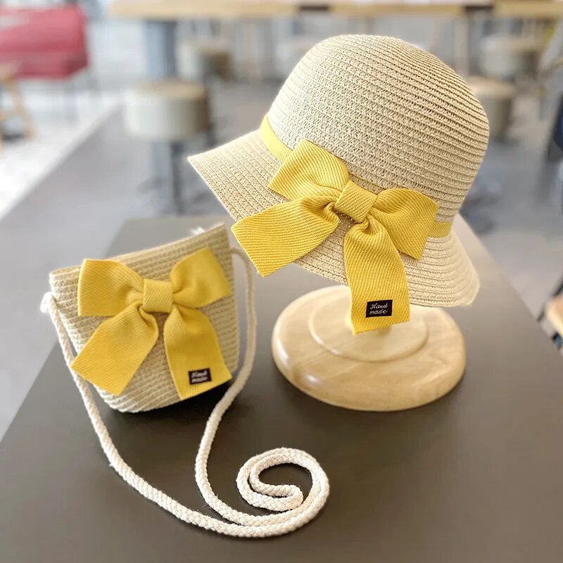 Fisherman Straw Hat & Purse