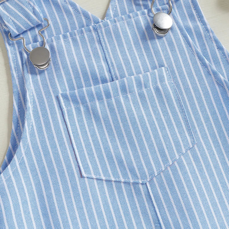 Unisex Baby & Toddler Striped Sleeveless Jumpsuit