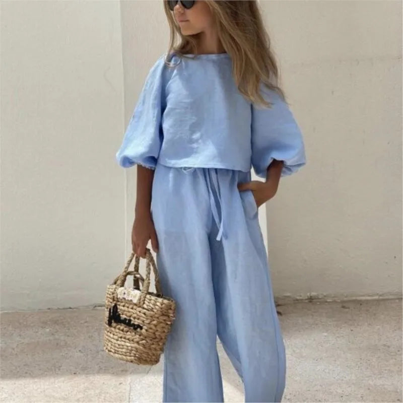 Linen Cotton Set Shirt and Pants