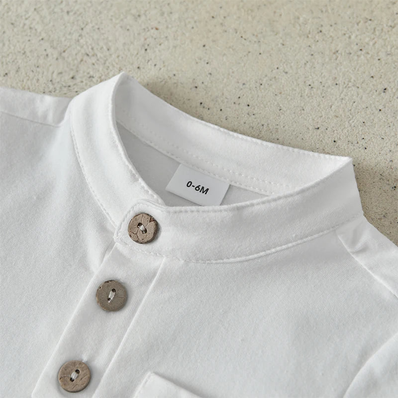 Boys Summer Clothes Short Sleeve  T-Shirt with Elastic Waist Shorts