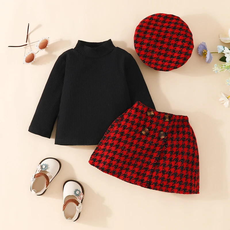 Baby Girls 3pcs set with Berret