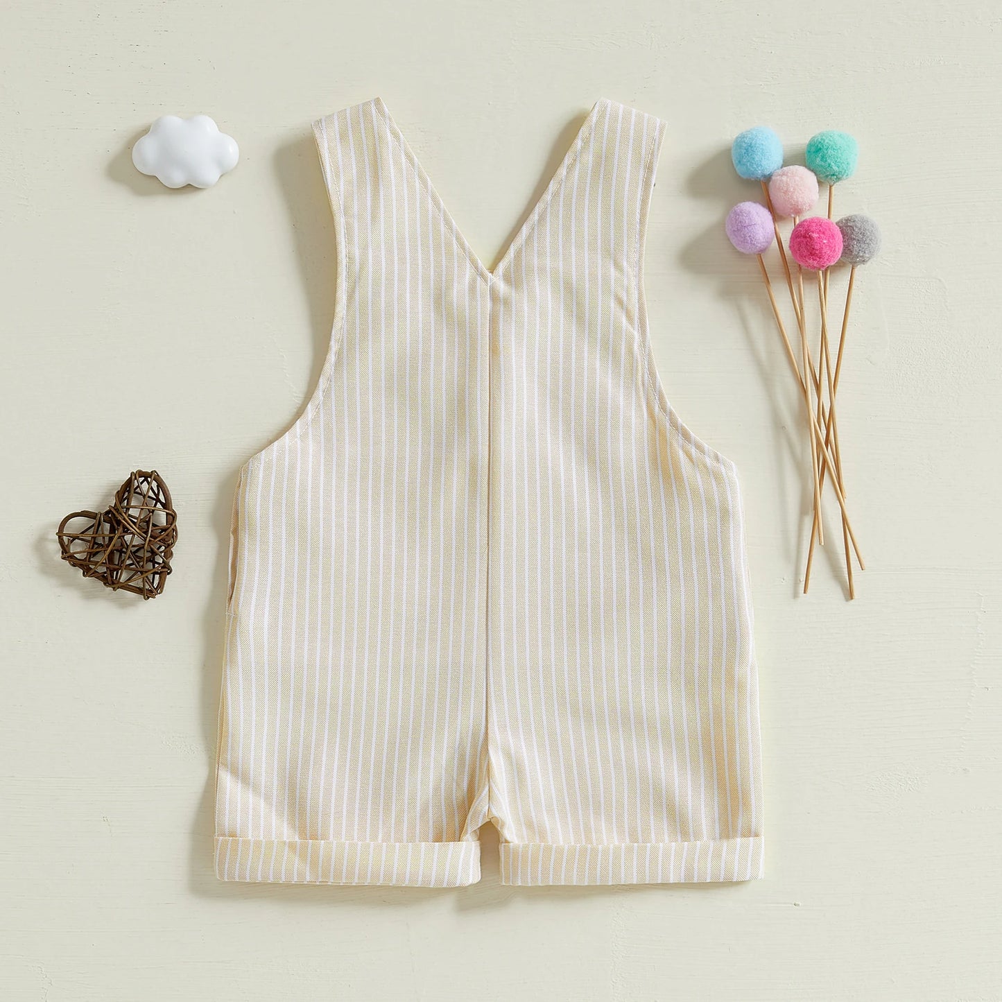 Unisex Baby & Toddler Striped Sleeveless Jumpsuit