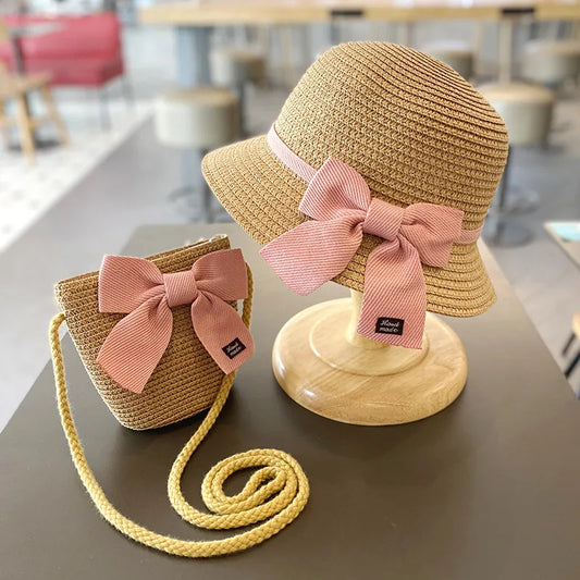 Fisherman Straw Hat & Purse