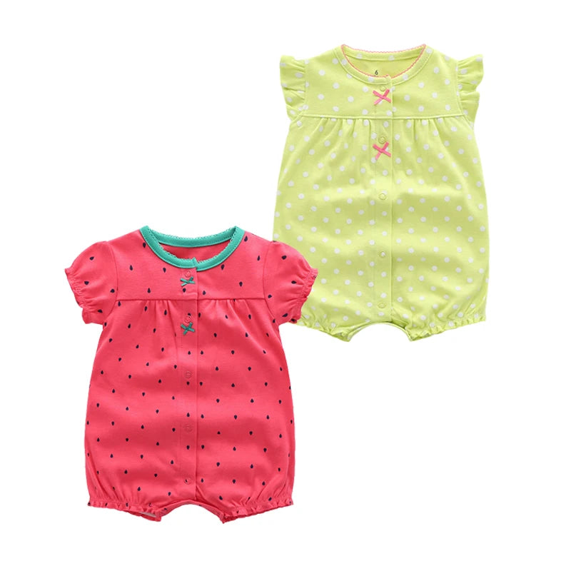 Baby Short Sleeve Onesies Pack of 2