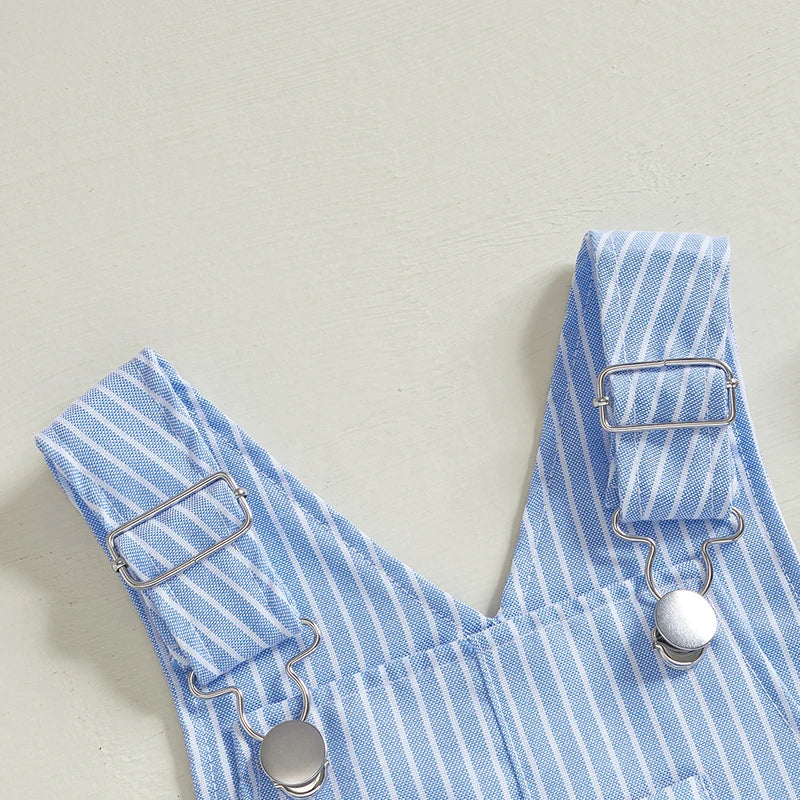 Unisex Baby & Toddler Striped Sleeveless Jumpsuit