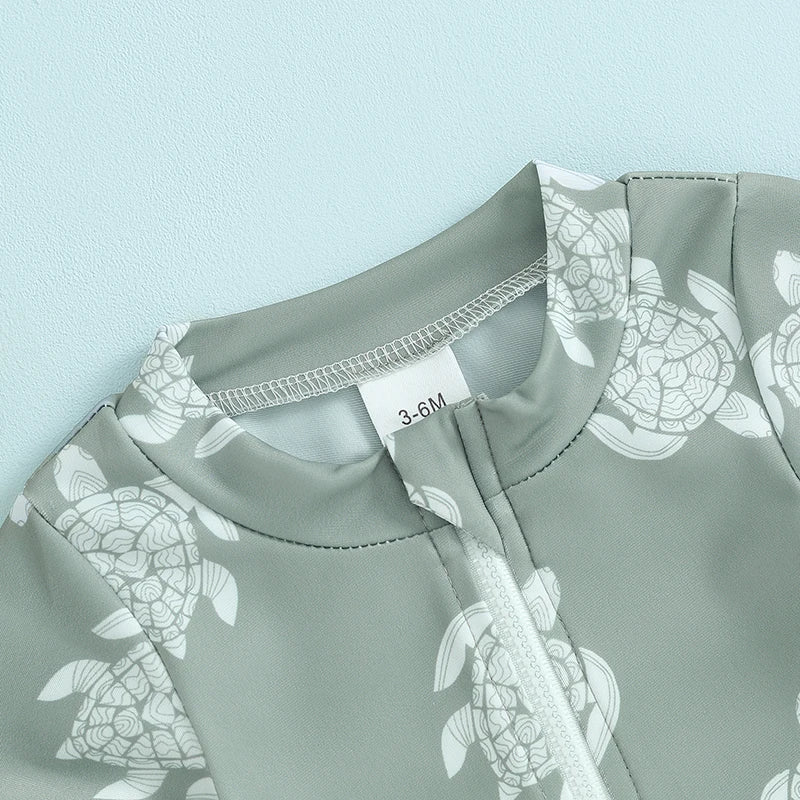 Turtle Print Baby and Toddler Swimsuit