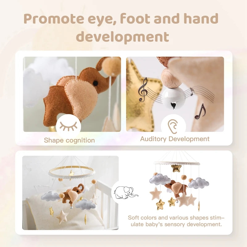 Baby Elephant Crib Mobile