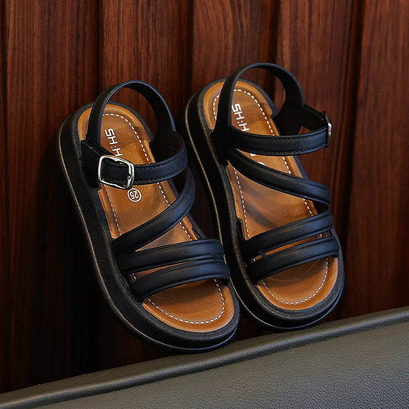 Open Toe Breathable Lightweight Sandals for Girls