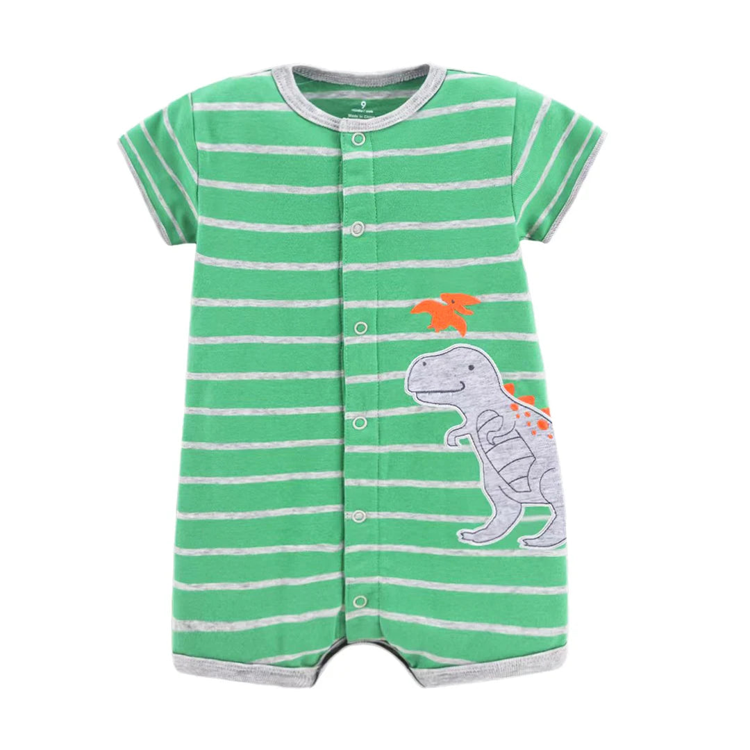 Baby Shorts Sleeve One-Piece Cotton Sleepwear