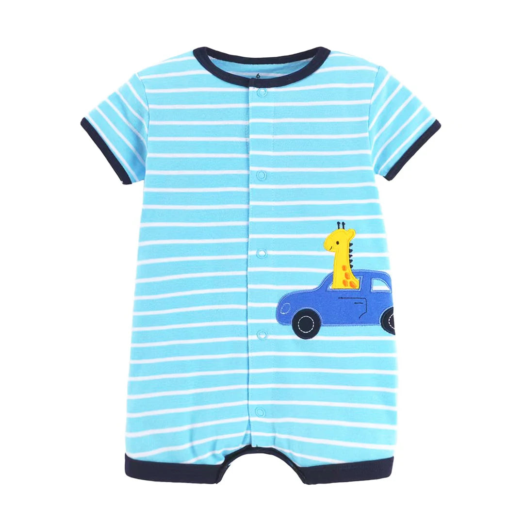 Baby Shorts Sleeve One-Piece Cotton Sleepwear