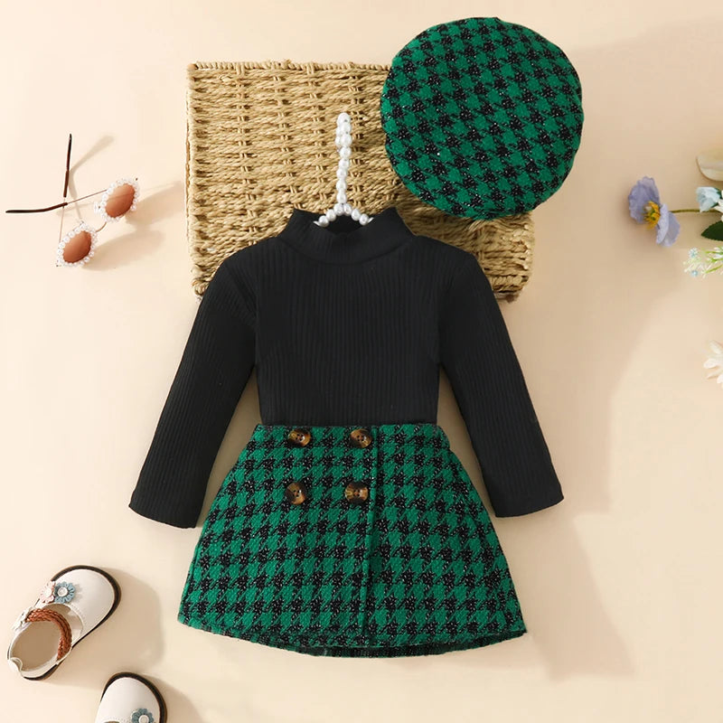Baby Girls 3pcs set with Berret