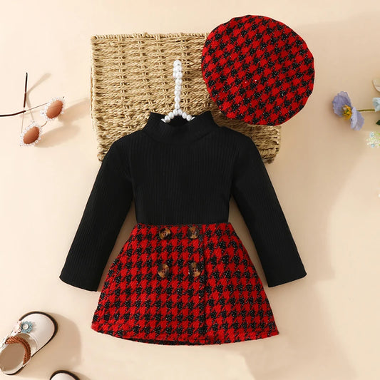 Baby Girls 3pcs set with Berret
