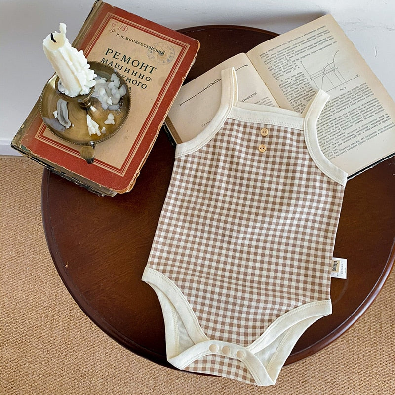 Girls Plaid Bodysuit