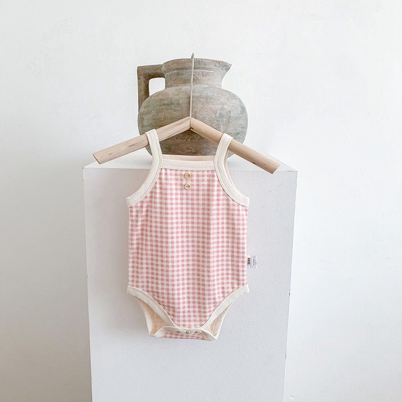 Girls Plaid Bodysuit