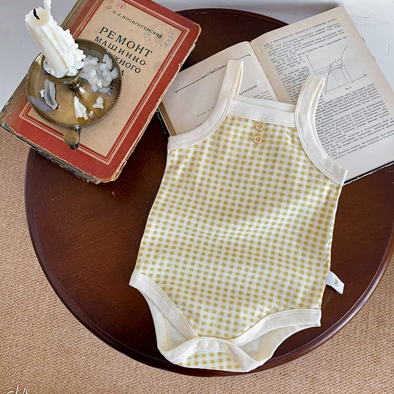 Girls Plaid Bodysuit
